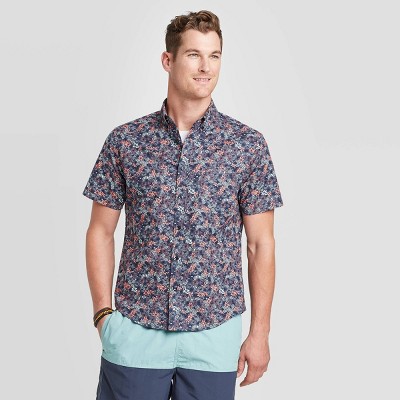 goodfellow & co - Brandclub - Men's Standard Fit Stretch Poplin Short Sleeve Button-Down Shirt - Goodfellow & Co goodfellow & co - Brandclub - Men's Standard Fit Stretch Poplin Short Sleeve Button-Down Shirt - Goodfellow & Co