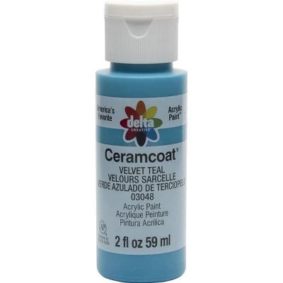Plaid:Delta > Bright Red - Transparent - Ceramcoat Acrylic Paint 2oz: A