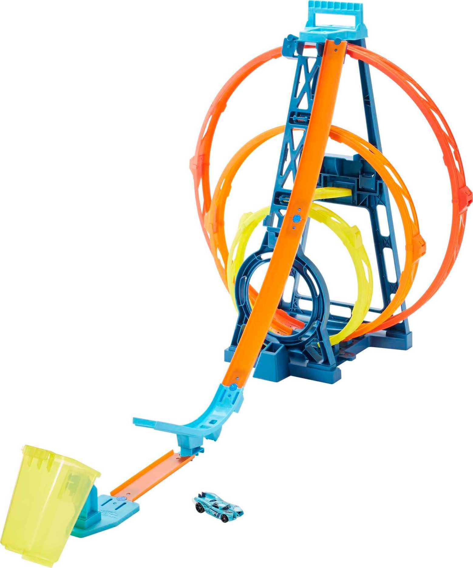 Hot Wheels Triple Looping Hot Wheels Pack Triple Looping - Pista Con 3 Loopings, Coche Incluido, Compatible Con Otras Pistas Pista Hot Wheels
