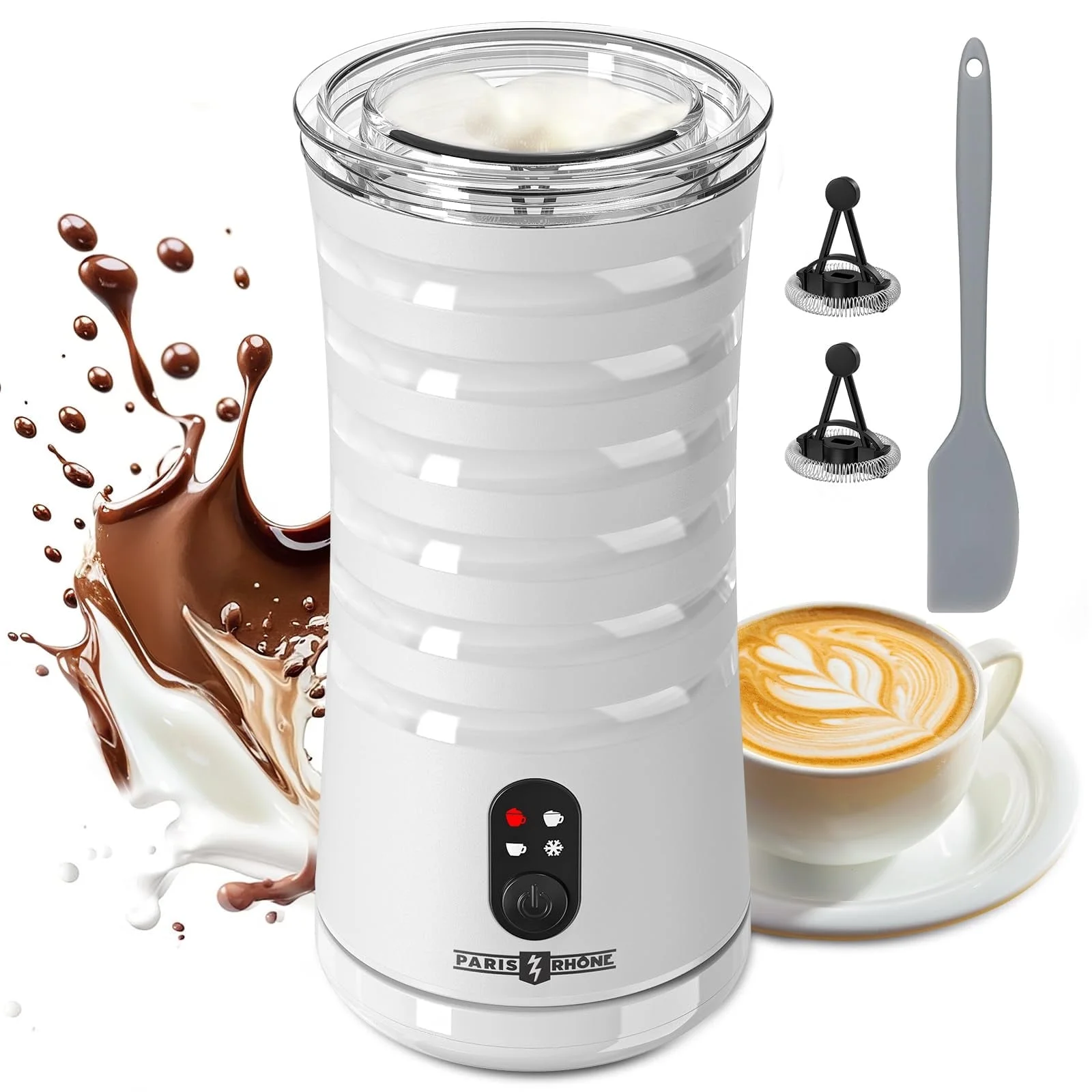 Yosoo Stainless Steel Milk Frother – 800ML Double Mesh Hand Pump For Latte, Cappuccino & Hot Chocolate - View #9