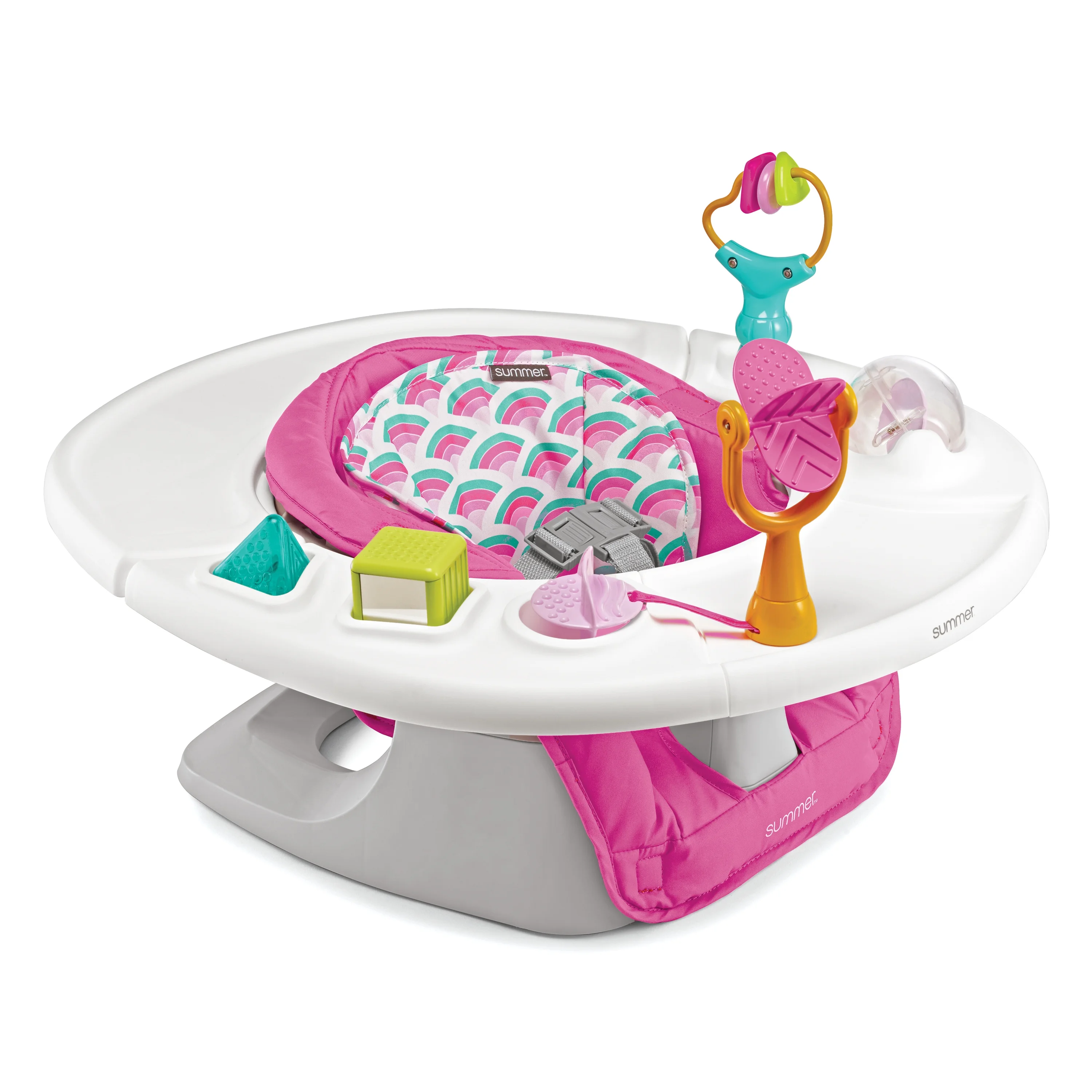 サマーセール！ボビングヘッド4点セット！ Summer 4-in-1 SuperSeat 360 Booster Seat, Pink, Unisex