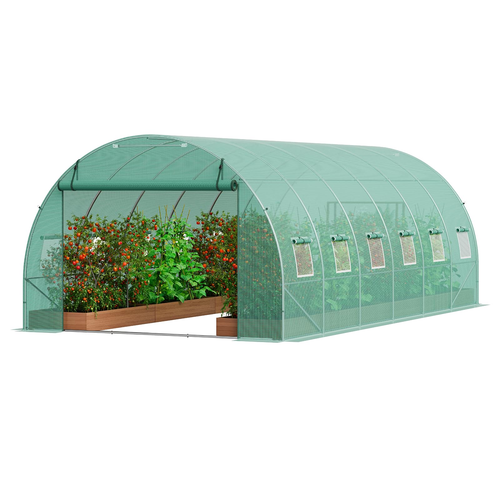 VEVOR Wiggle Wire & Lock Channel - 6.56ft Greenhouse Attachment System With Screws