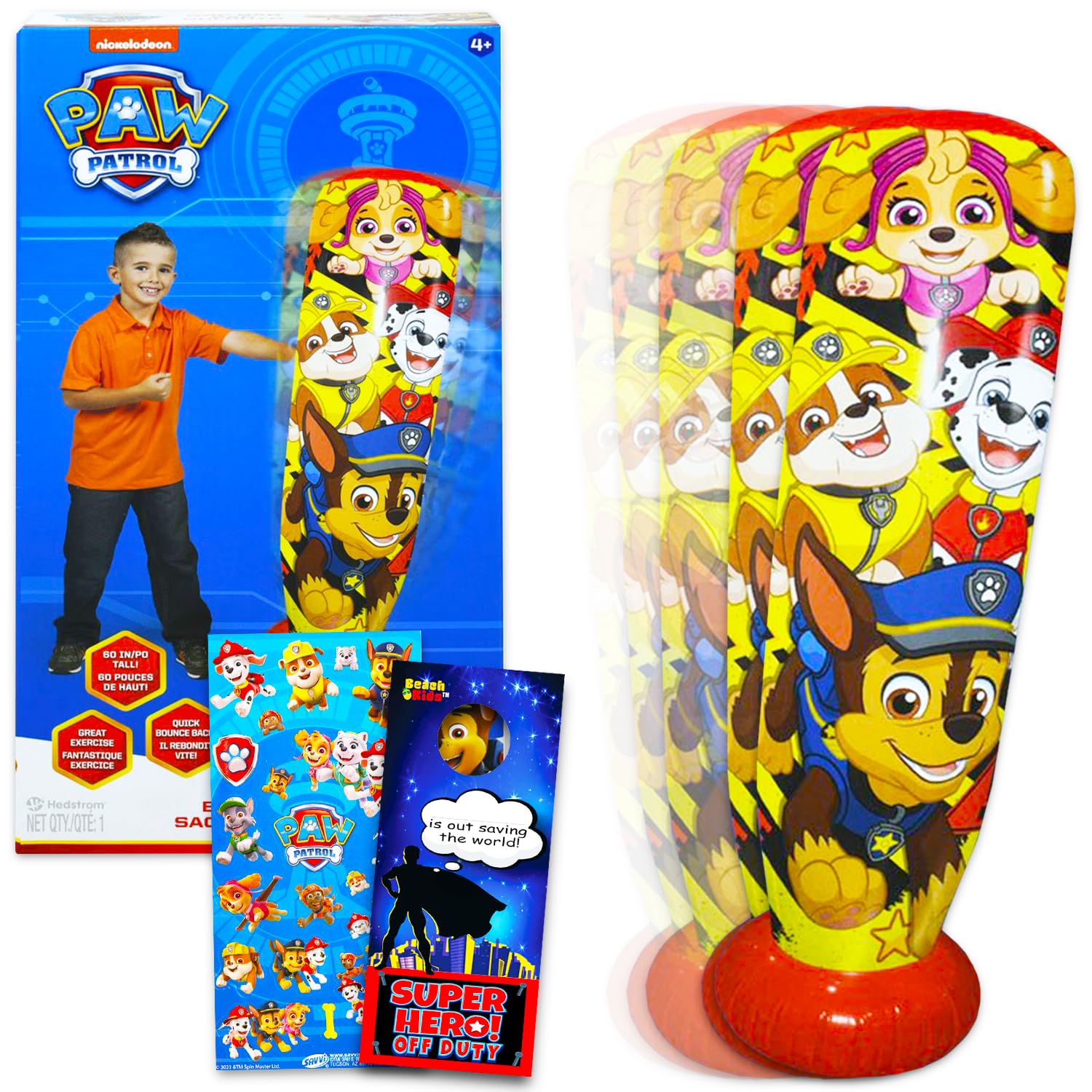 Paw Patrol Basket Per Bambini - Portaoggetti Blu Per Biciclette E Monopattini - Foto 5