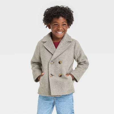 Cat & Jack - Brandclub - Boys' Solid Pea Coat - Cat &
