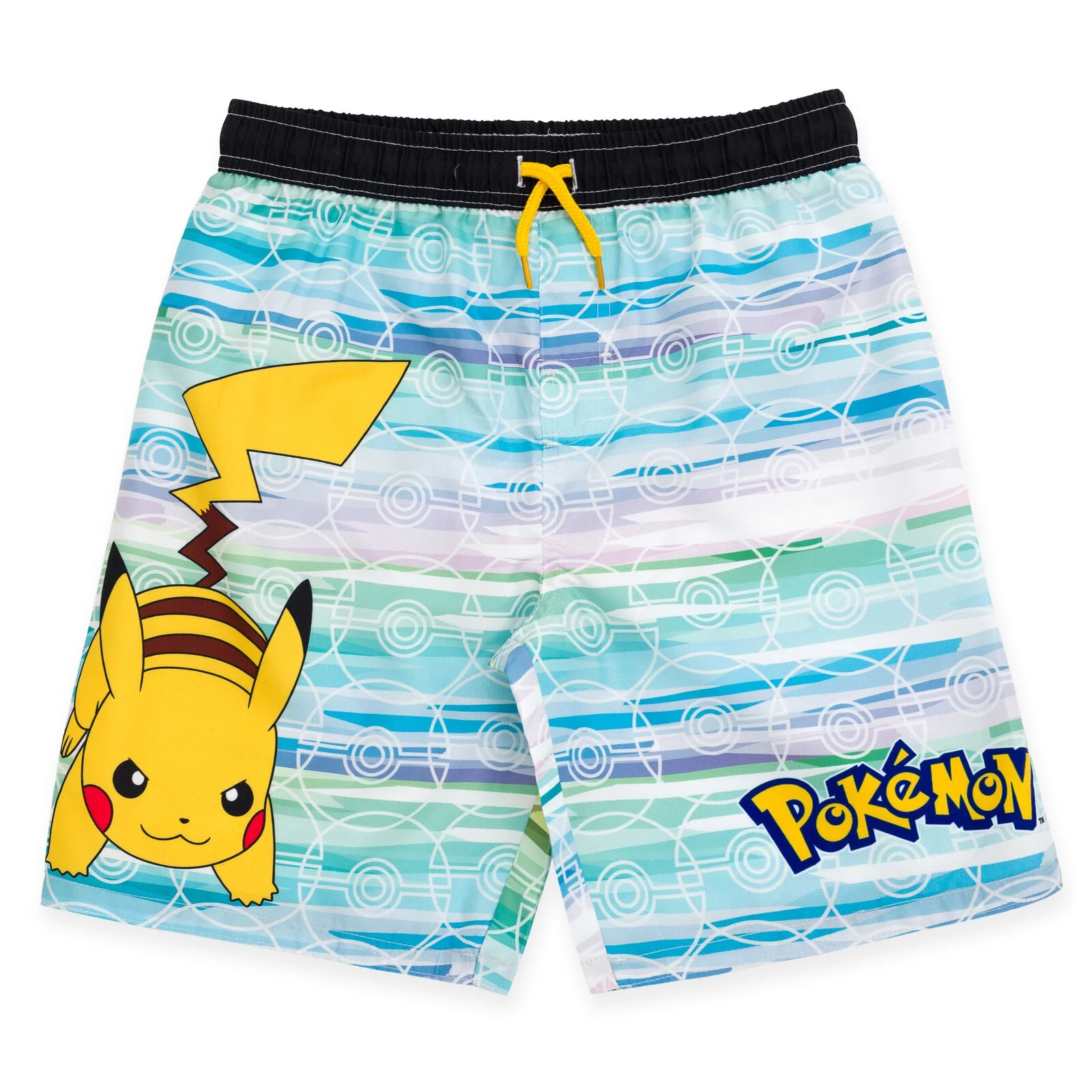 Short De Bain Pokémon 2 Pack Garçons - Pikachu, Squirtle, Charmander - Polyester Séchage Rapide
