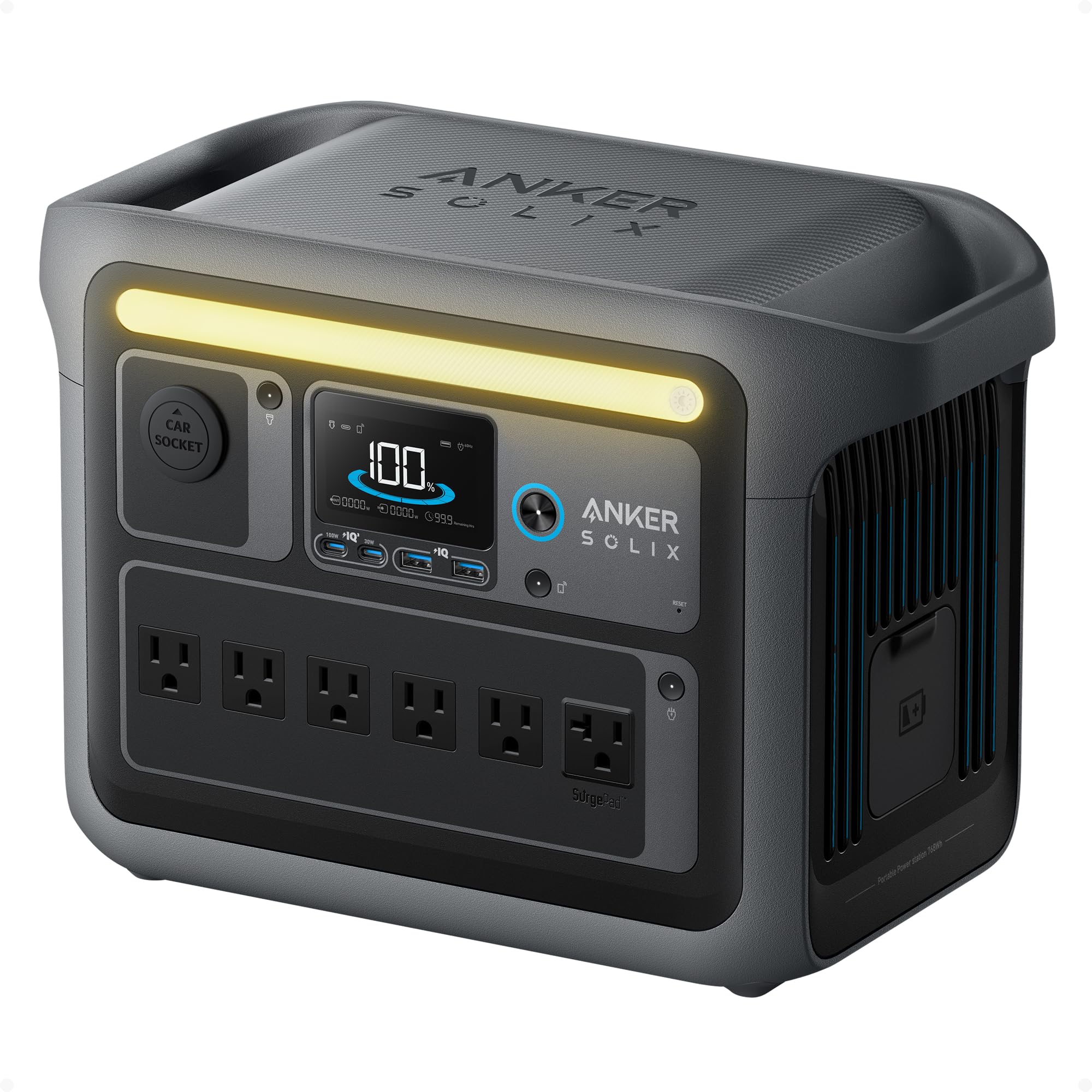 Anker - Brandclub - Anker SOLIX C200 DC Power Bank Station, 192Wh