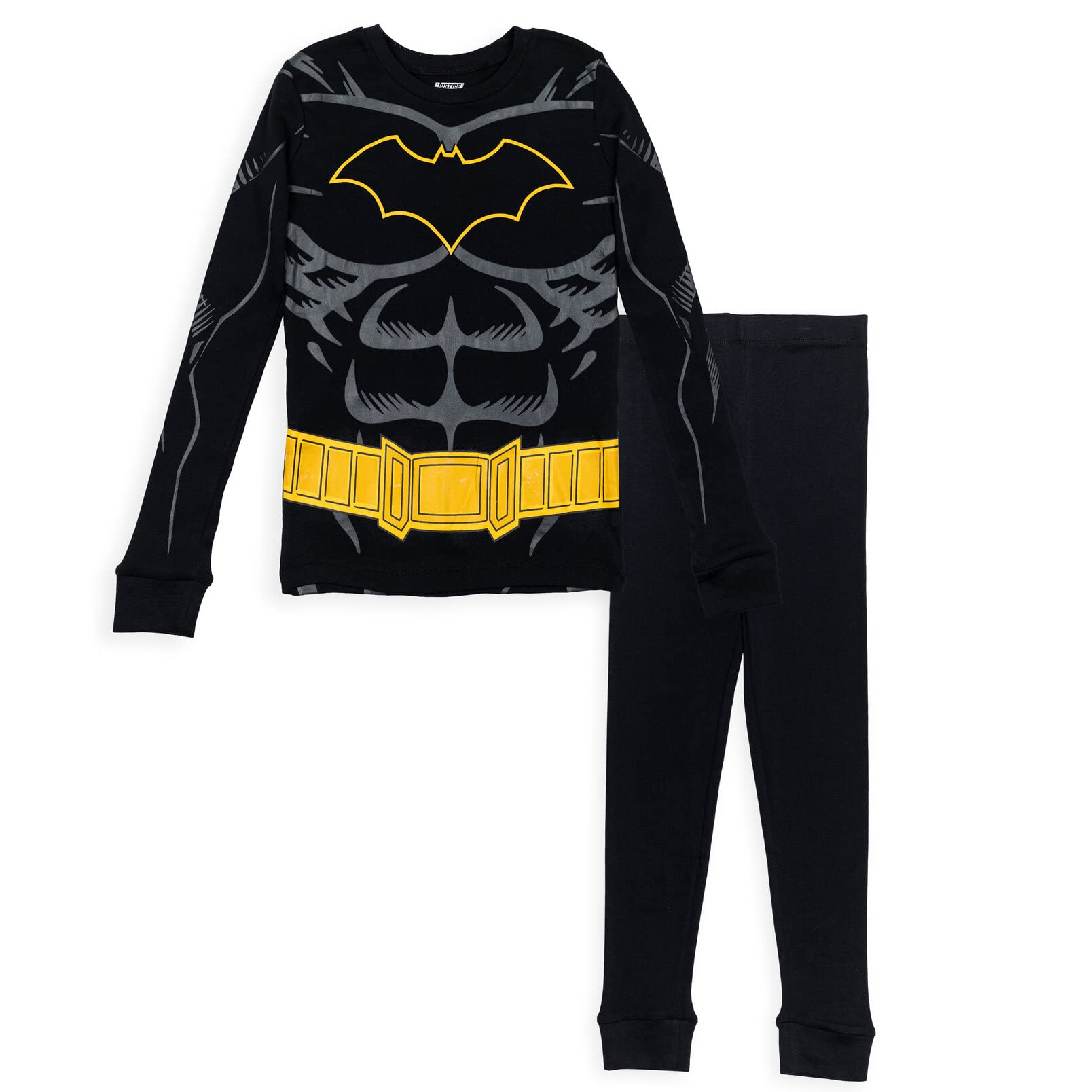 Pigiama Batman DC Comics - Onesie In Peluche Per Bambini, Con Cappuccio E Maschera 3D