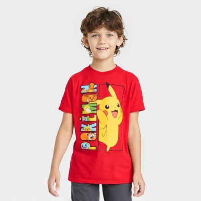 Pokemon - Brandclub - Boys' Pokémon Graphic T-Shirt - Red S