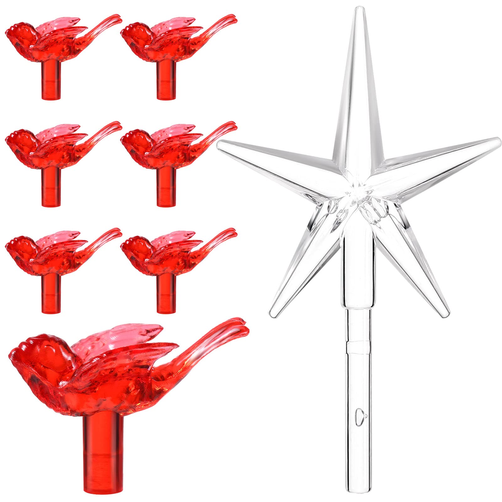 Mudder - Brandclub - 288 Pieces Ceramic Christmas Tree Replacement Light  Bulbs Twist Plastic Christmas Small Bulbs Assorted Colors Light up Star  Topper for Ceramic Xmas Tree Decoration, image size:1600x1600