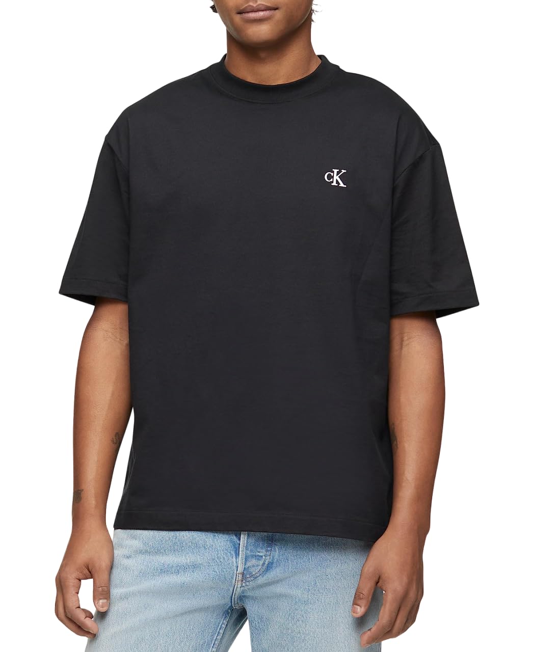 Tシャツ・カットソー   Relaxed Fit Monogram Logo Short-Sleeve T-Shirt Calvin Klein Men's Relaxed Fit Monogram Logo Crewneck T