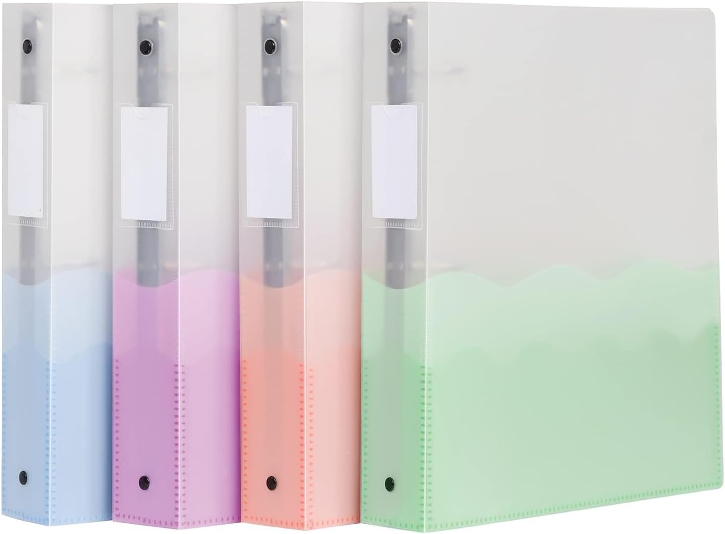 Oxford 3-Ring Binders 1-Inch 4-Pack - ClearVue Presentation Binders With D-Rings