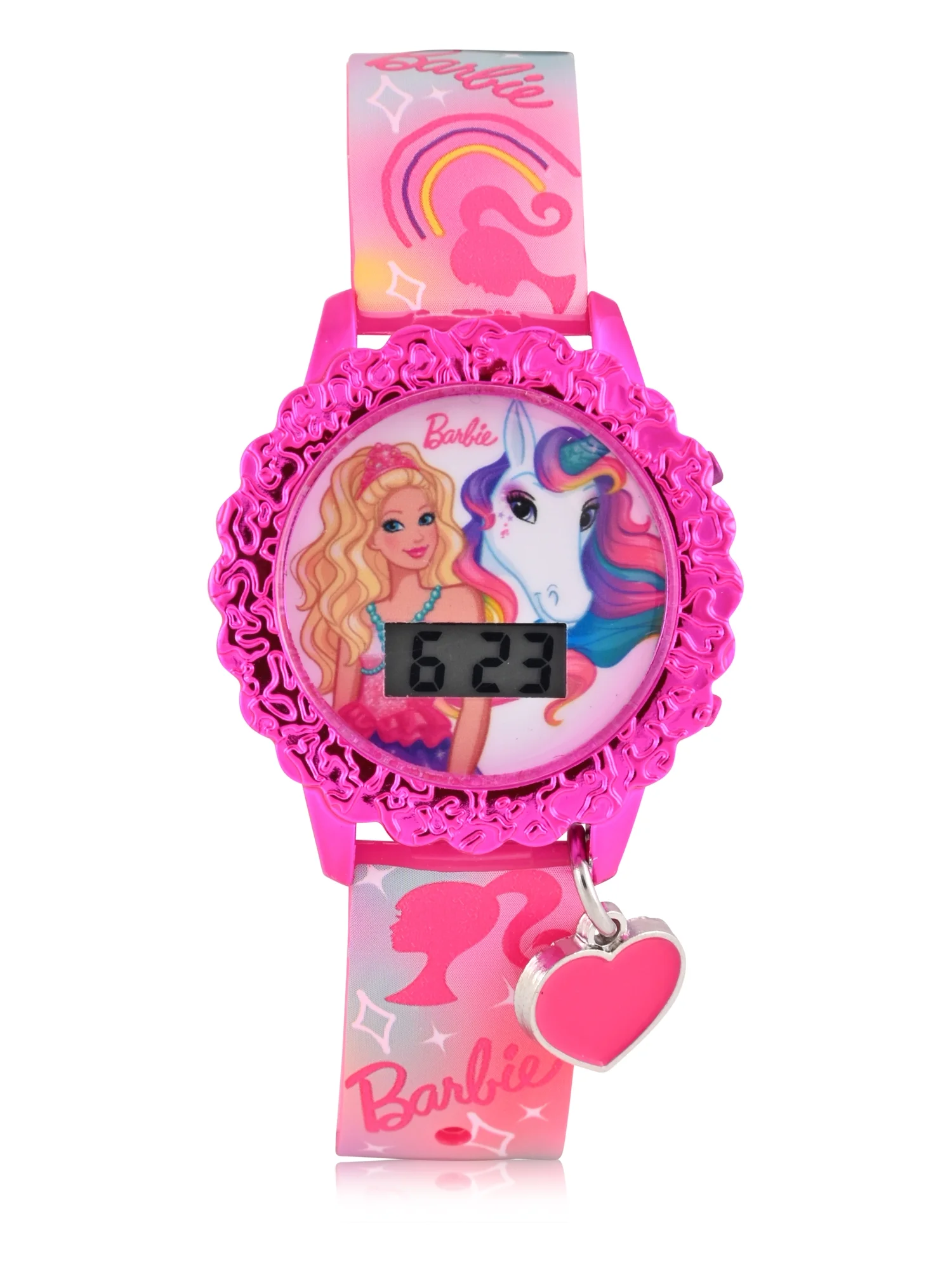 Mattel - Brandclub - Barbie Kids Flashing Lights LCD Watch with