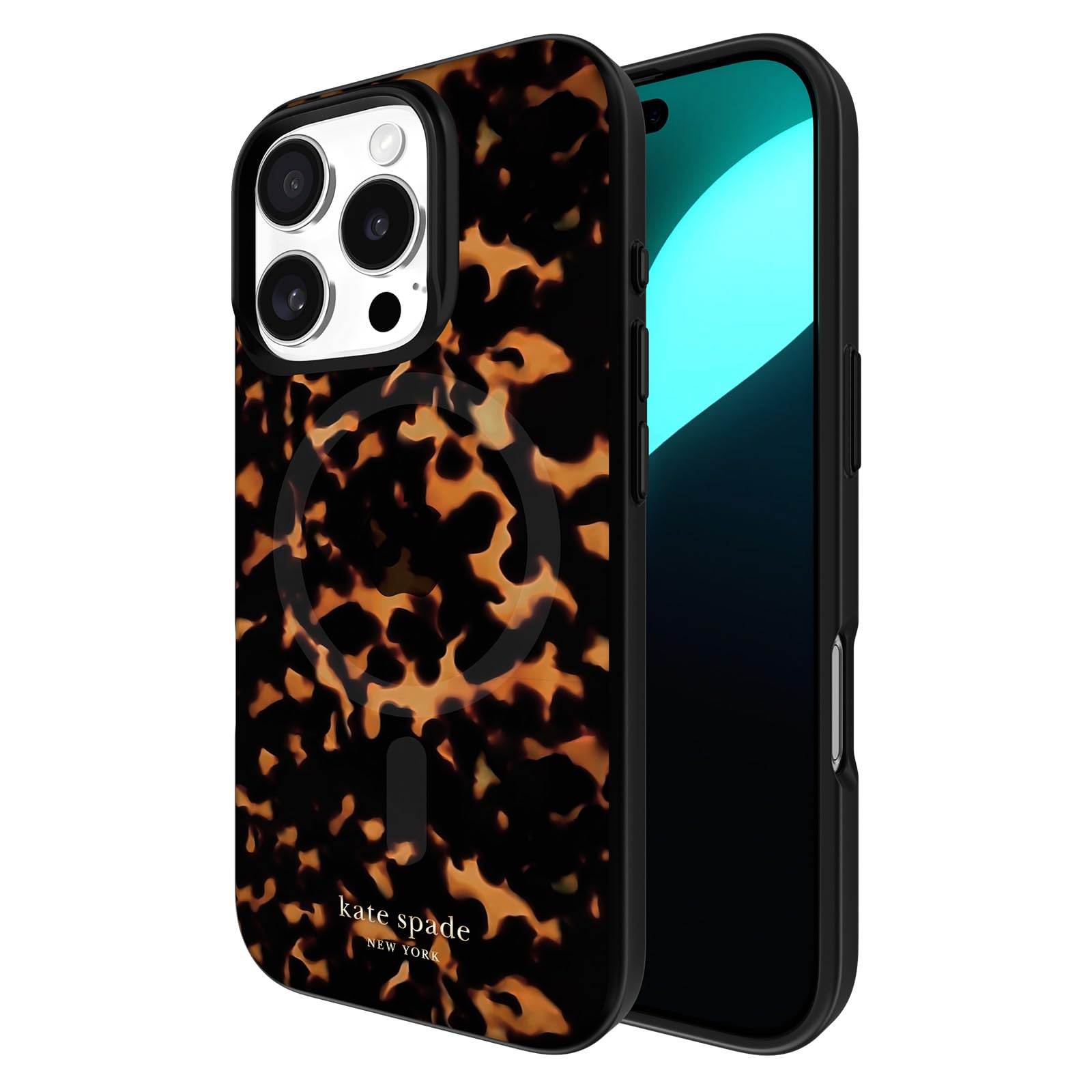 kate spade iPhone16ケース Black City Leopard MagSafe kate spade new york Black City Leopard MagSafe - iPhone 16