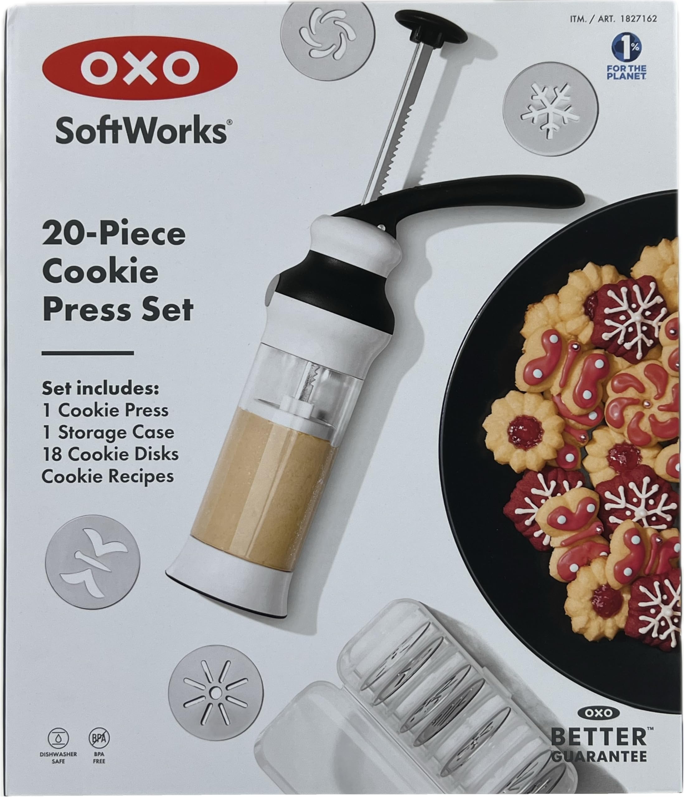 OXO - Brandclub - OXO SoftWorks Cookie Press with 18 Cookie Disks