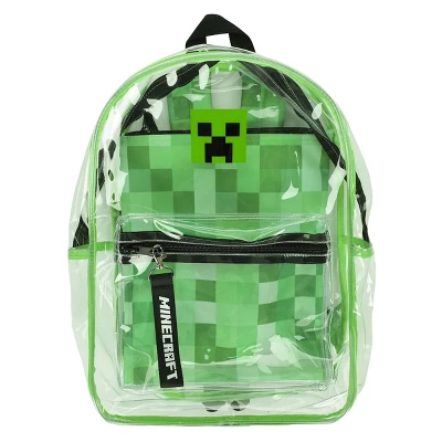 Minecraft Creeper Pickax Green Backpack Resource Pack