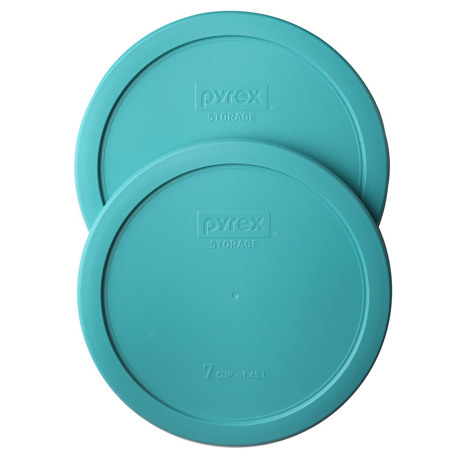 Pyrex Dark Blue Plastic Lid Set - 7 Lids For 1, 2, 4 & 6/7 Cup Rounds