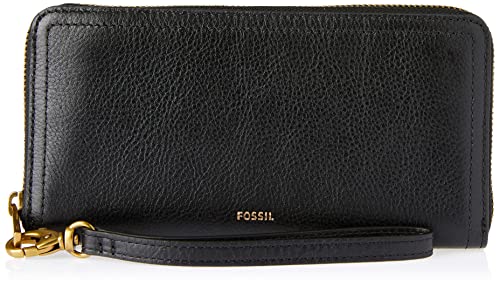 Logan Leather Logan Zip Around Clutch Rfid Wallet Women Fossil