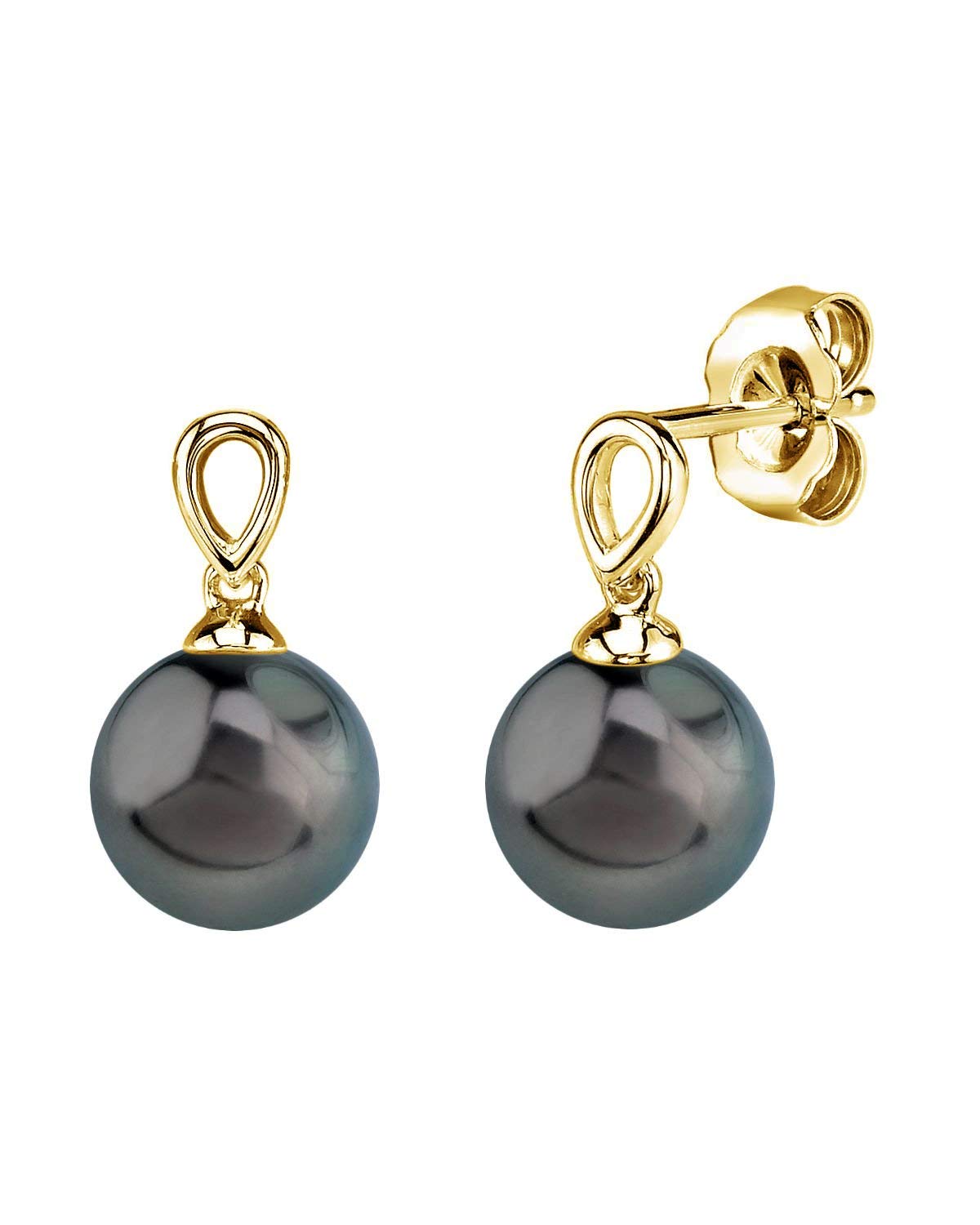 THE PEARL SOURCE 14K Gold 8-8.5mm AAA Quality Round White Akoya Cultur : The Pearl Source 14K Gold 8.0-8.5mm Round Genuine