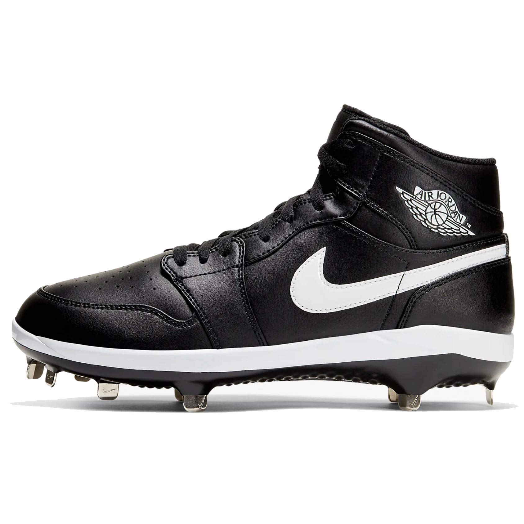 jordan 1 retro mcs black men's baseball cleat