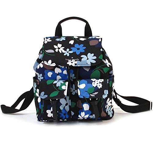Kate Spade Leila Floral Flap Backpack In black Multi color floral Purse NWT Kate Spade  main image 4