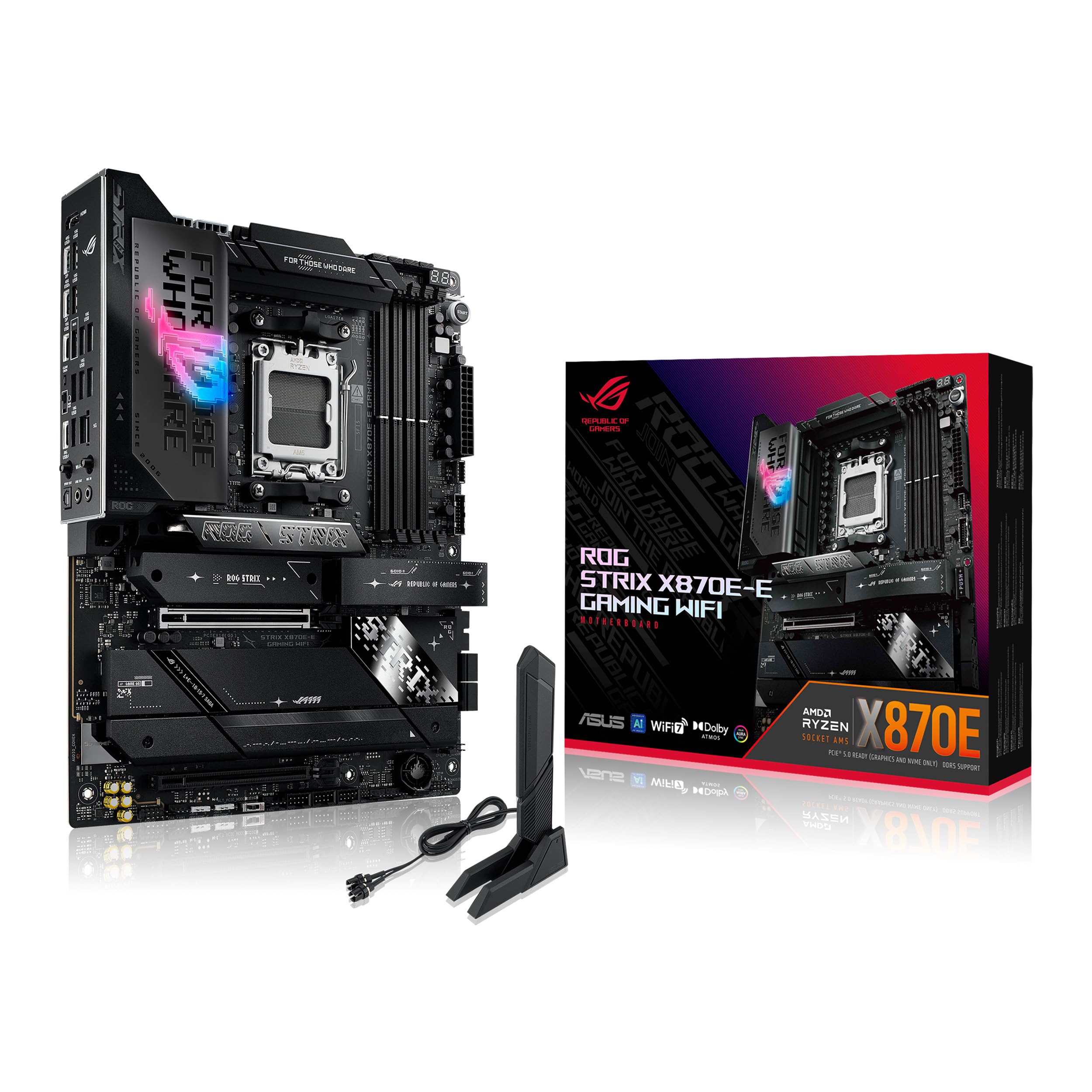 ASUS ROG STRIX B650E-I GAMING WIFI AMD Ryzen 7000 シリーズ AM5 対応 B650 搭載 Mini-ITX マザーボード/国内正規代理店品 ROG STRIX B650E-I GAMING WIFI | ROG Strix | Gaming