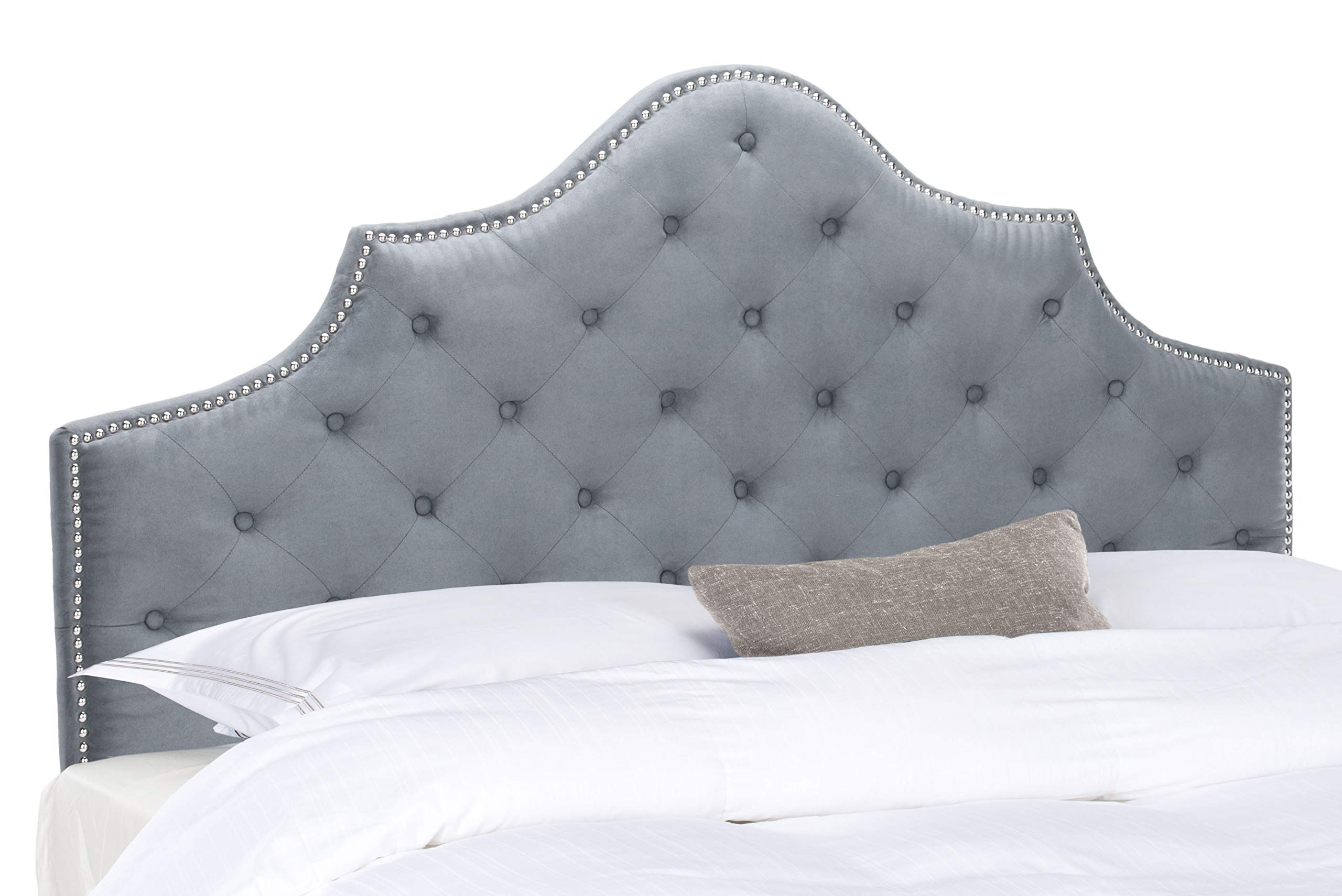 Safavieh Nadine Winged Headboard - Queen Size, Woven Banana Leaf, Brown Camelback Design