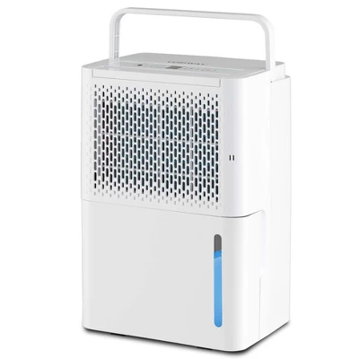 thumbnail interactive-video image 1 of COSTWAY 163 Pints Commercial Dehumidifier With Pump & Drain Hose (Blue 1 of 11