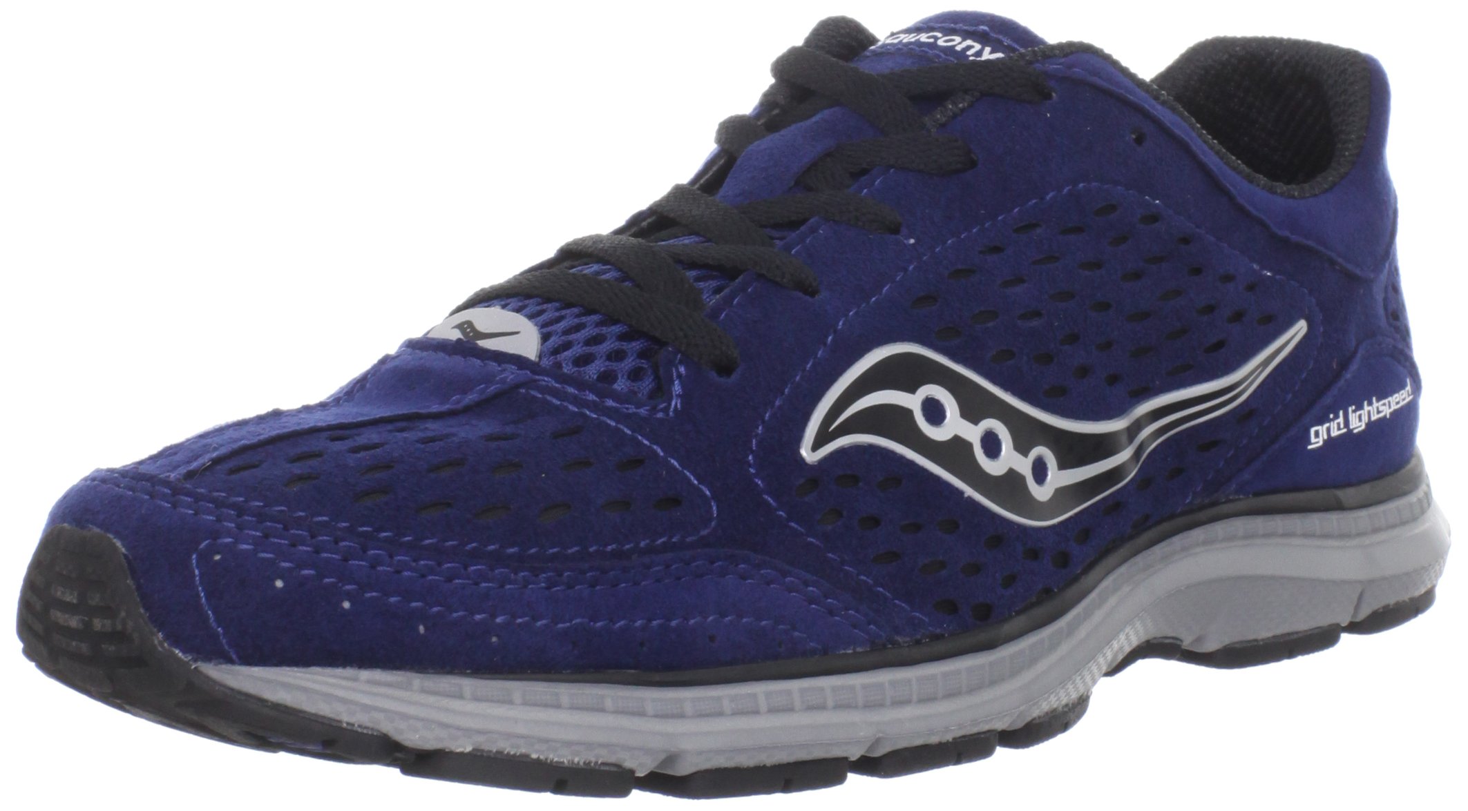 NEW SAUCONY men\'s ride iso shoe in grey/blue/viz red Saucony Mens Ride ISO 2 S20515-1 Gray Running Shoes Sneakers  main image 3