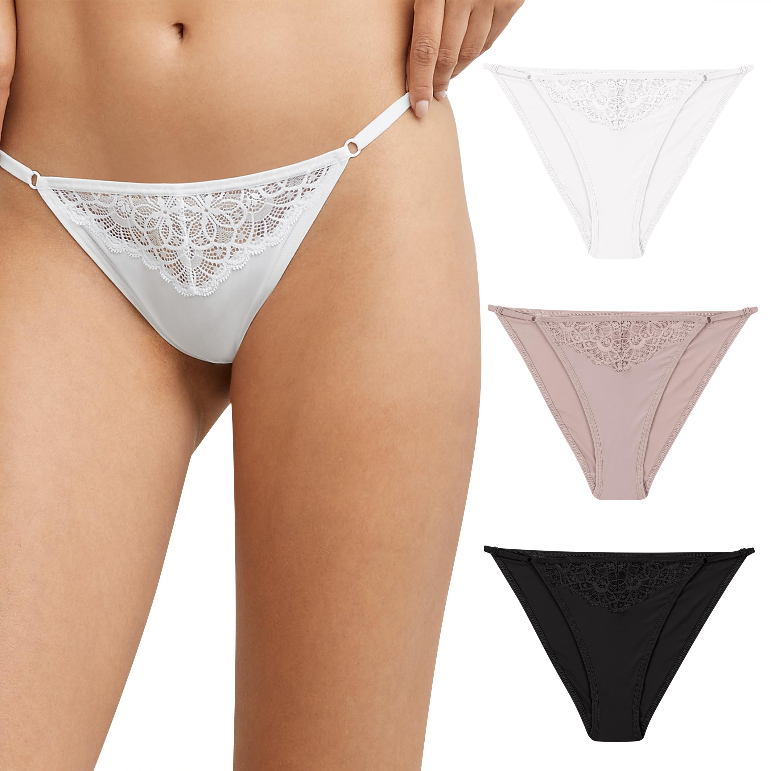 Maidenform Damen String Comfort Devotion – Weicher Slip, Flache Nähte, Ohne Störende Gummibänder