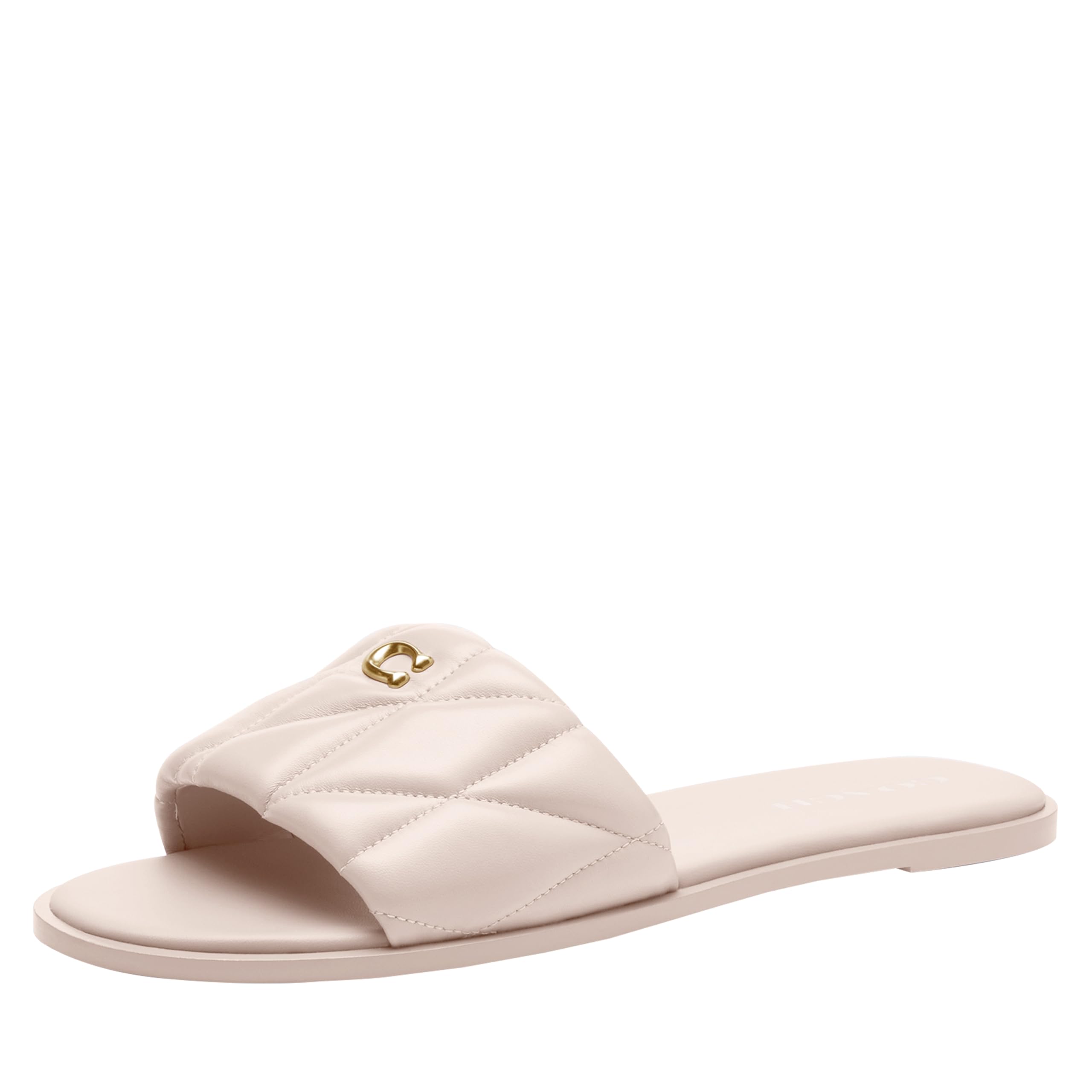 【関税込み】Coach 1941 オフホワイト Jesse プールスライド Coach 1941: Off-White Jesse Pool Slides | SSENSE