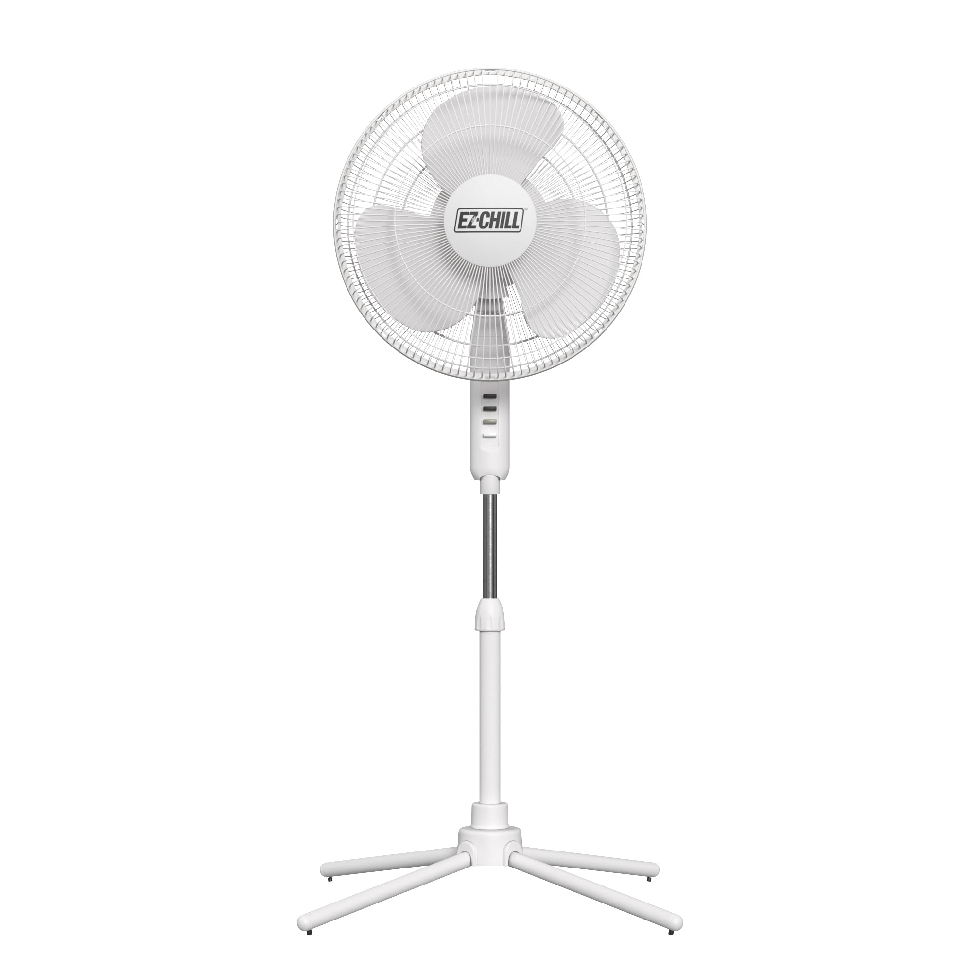 BLACK+DECKER - Brandclub - Comfort Zone CZST162BTE 16” 3-Speed Oscillating  Pedestal Fan with Folding Base and Adjustable Height and Tilt, Top-Mounted  Controls, White, image size:2000x2000