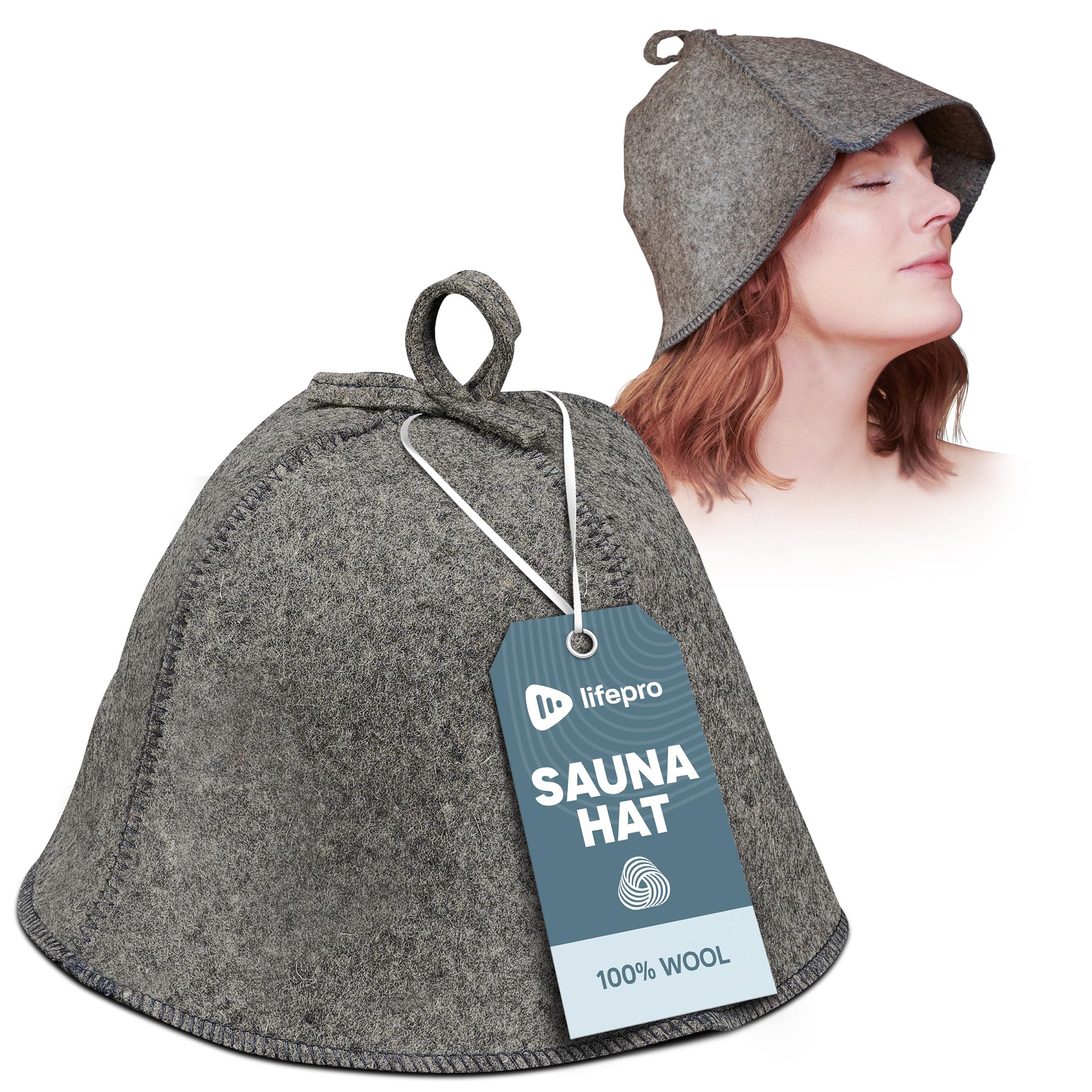 Lifepro - Brandclub - LifePro Wool Sauna Hat - Traditional Russian