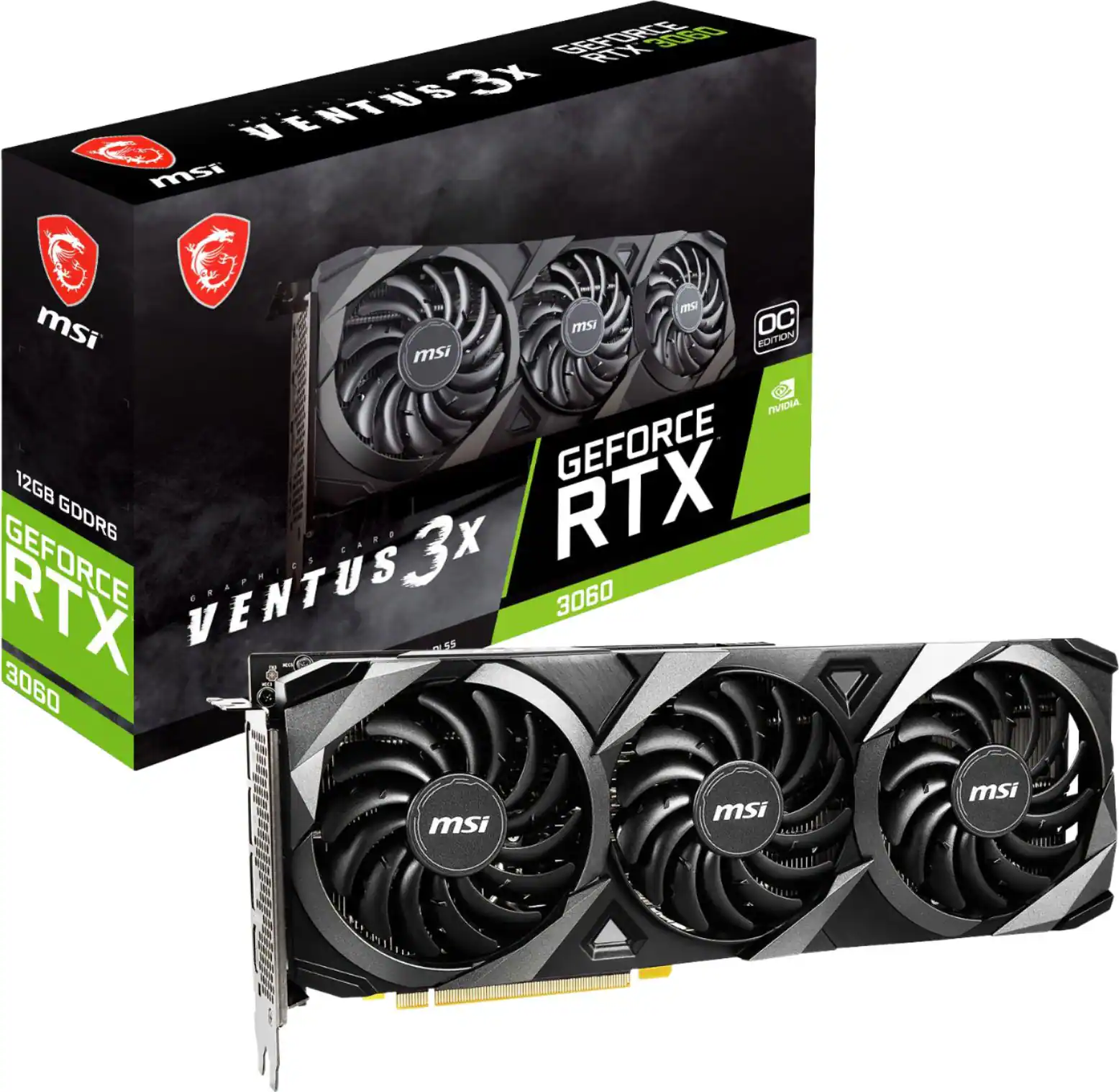 MSI - Brandclub - MSI GeForce RTX 3060 Ventus 2X 12G OC