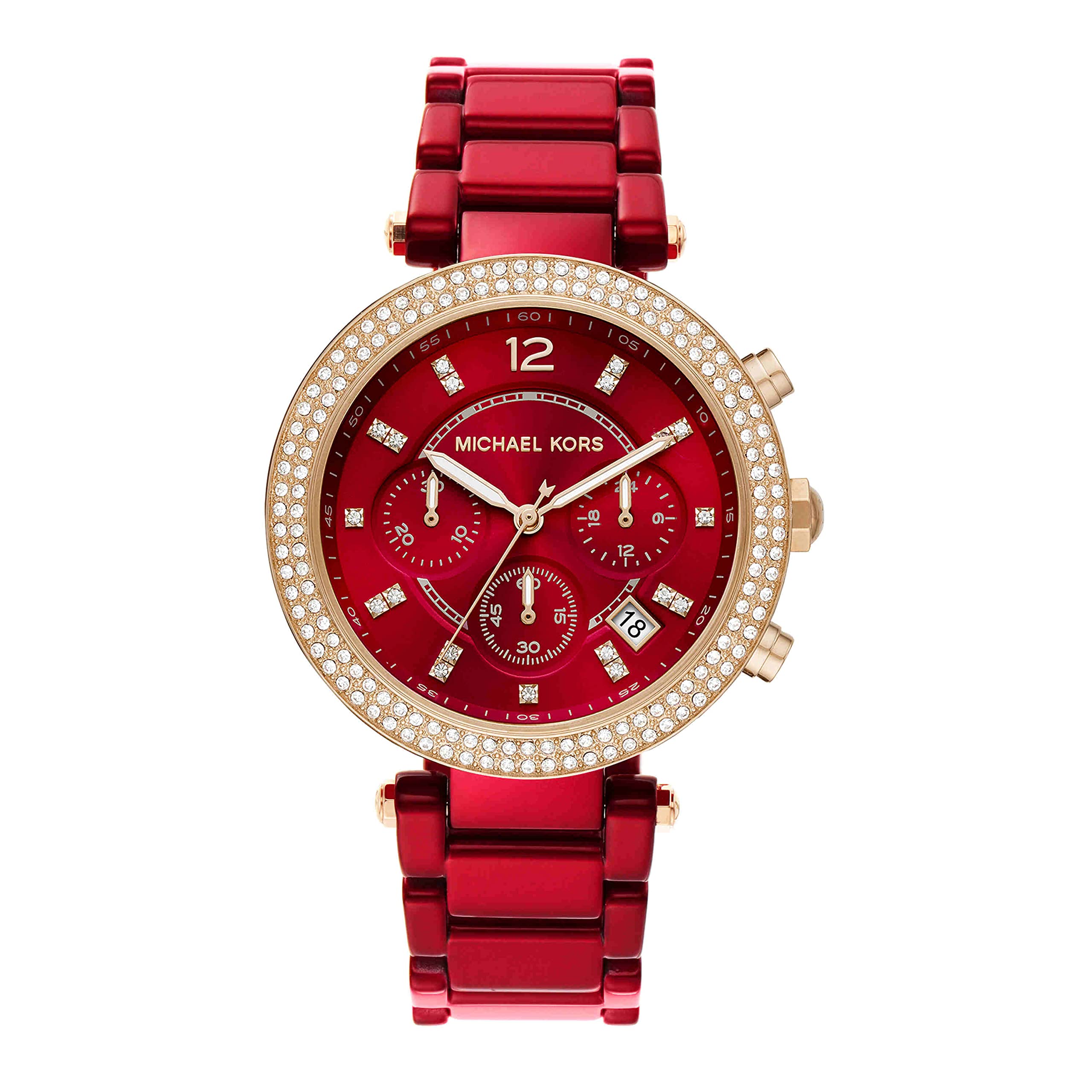 Michael Kors Parker MK5632 Women StainlessSteel Pave Crystal Quartz Watch BC742 Michael Kors Ladies Watch Parker MK5632 | Watches Prime main image 3