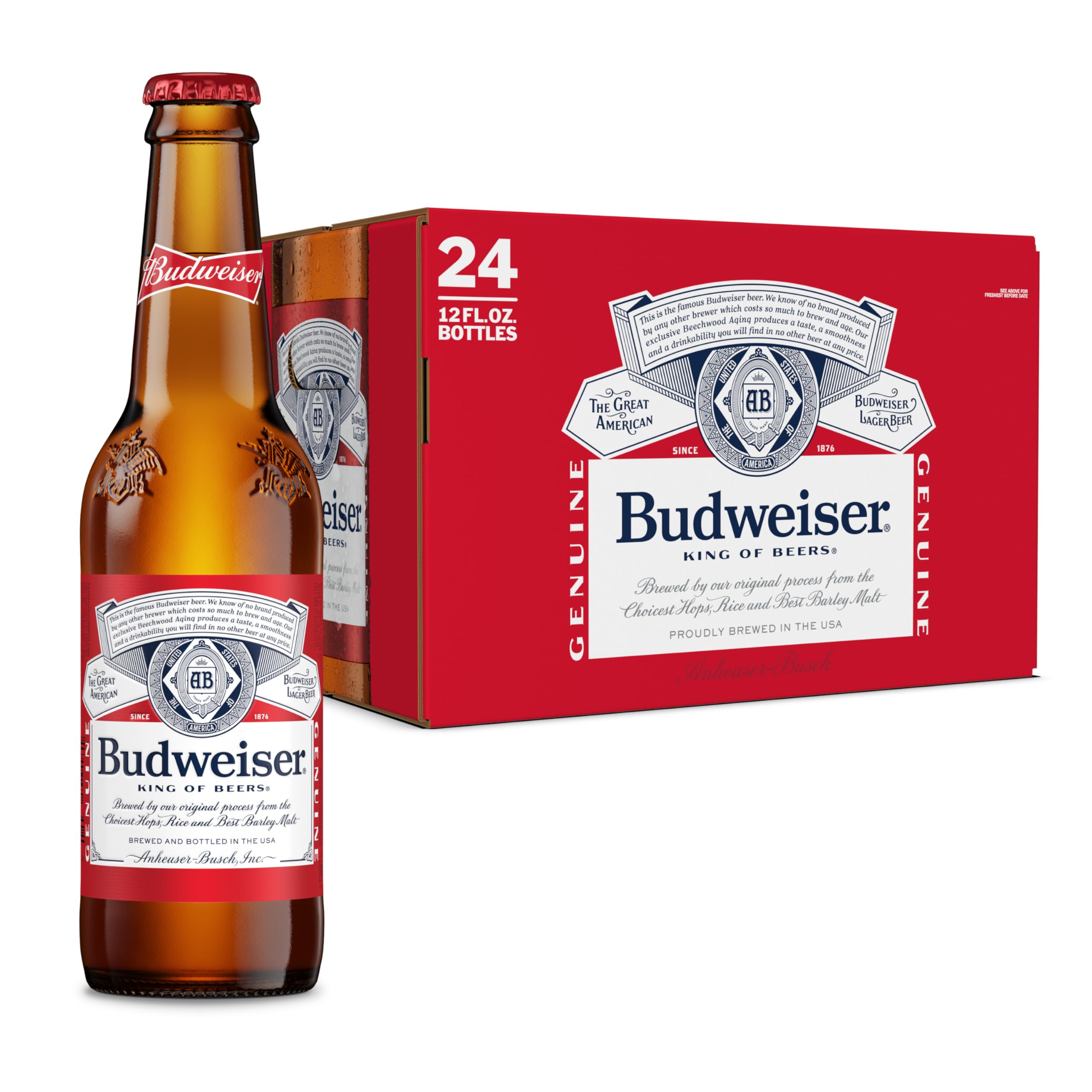 【Budweiser】グッズ Amazon.com: Brew City Beer Gear Budweiser Label and Stars
