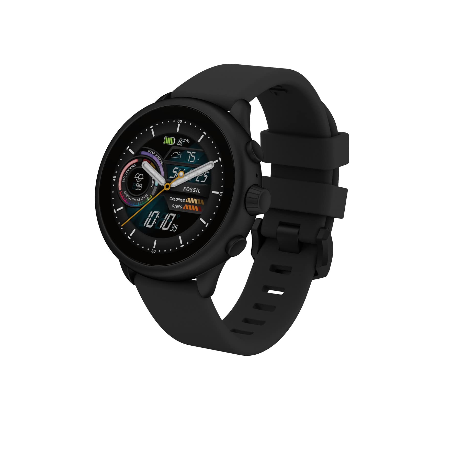 FOSSIL - (名)【新品未開封】FOSSIL GEN 5E SMARTWATCH BLACK Gen 5 LTE Smartwatch Black Silicone