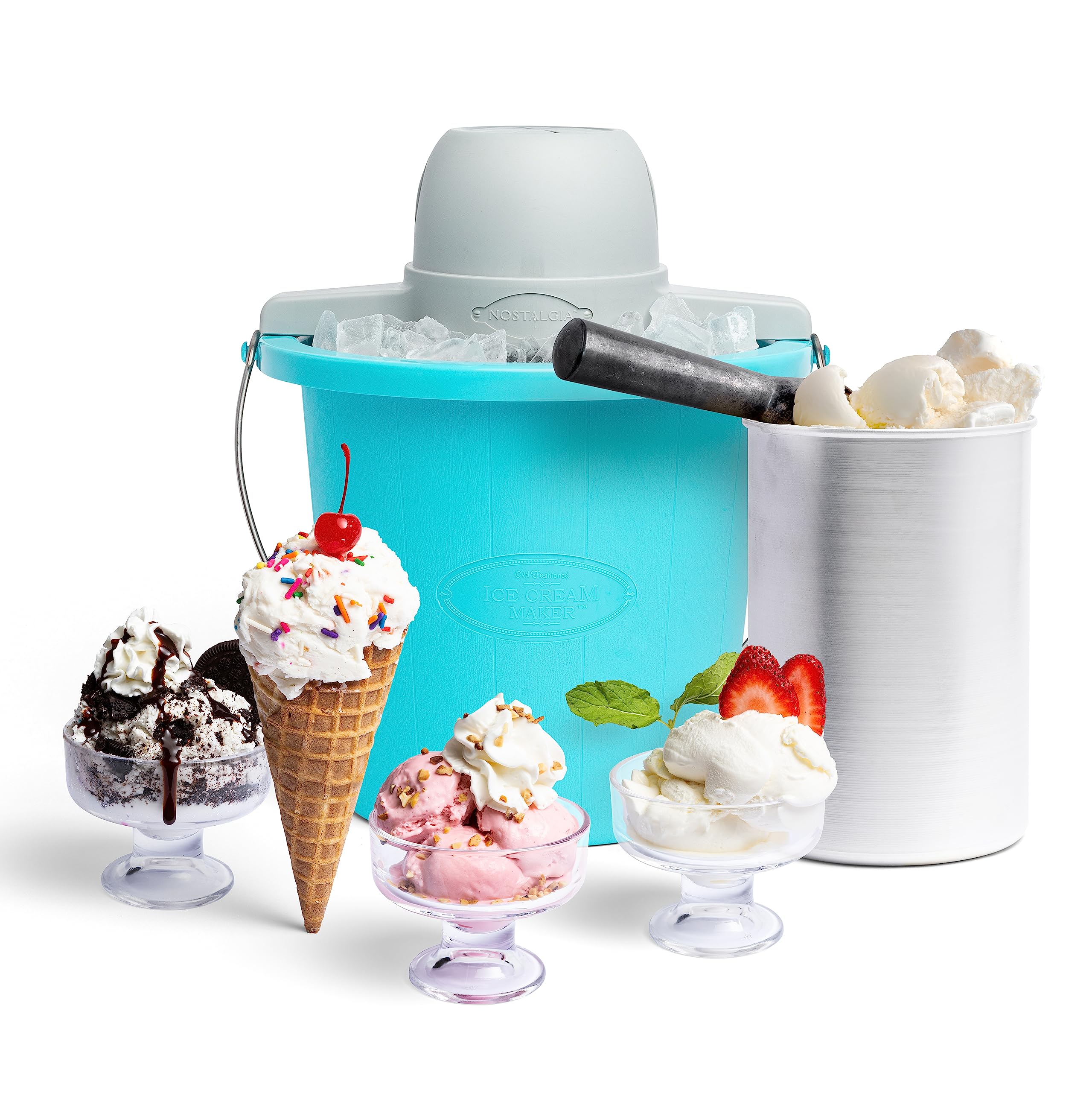 Nostalgia - Brandclub - Electric Ice Cream Maker - Old Fashioned