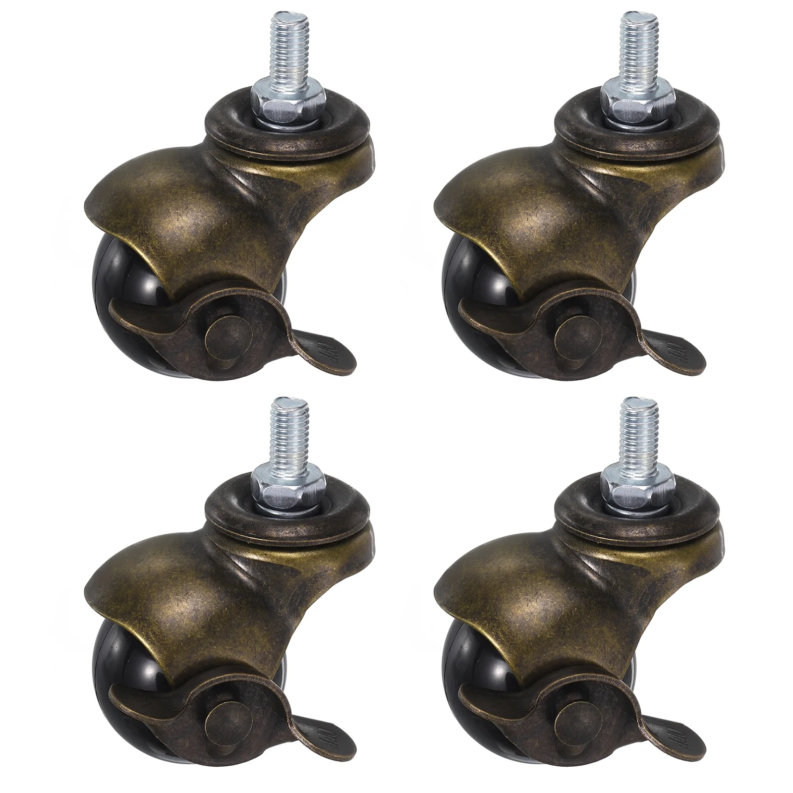 Uxcell 5-Pack Office Chair Caster Wheels – 2 Inch PU Twin Wheel, M10x14mm Threaded Stem, White - View #10
