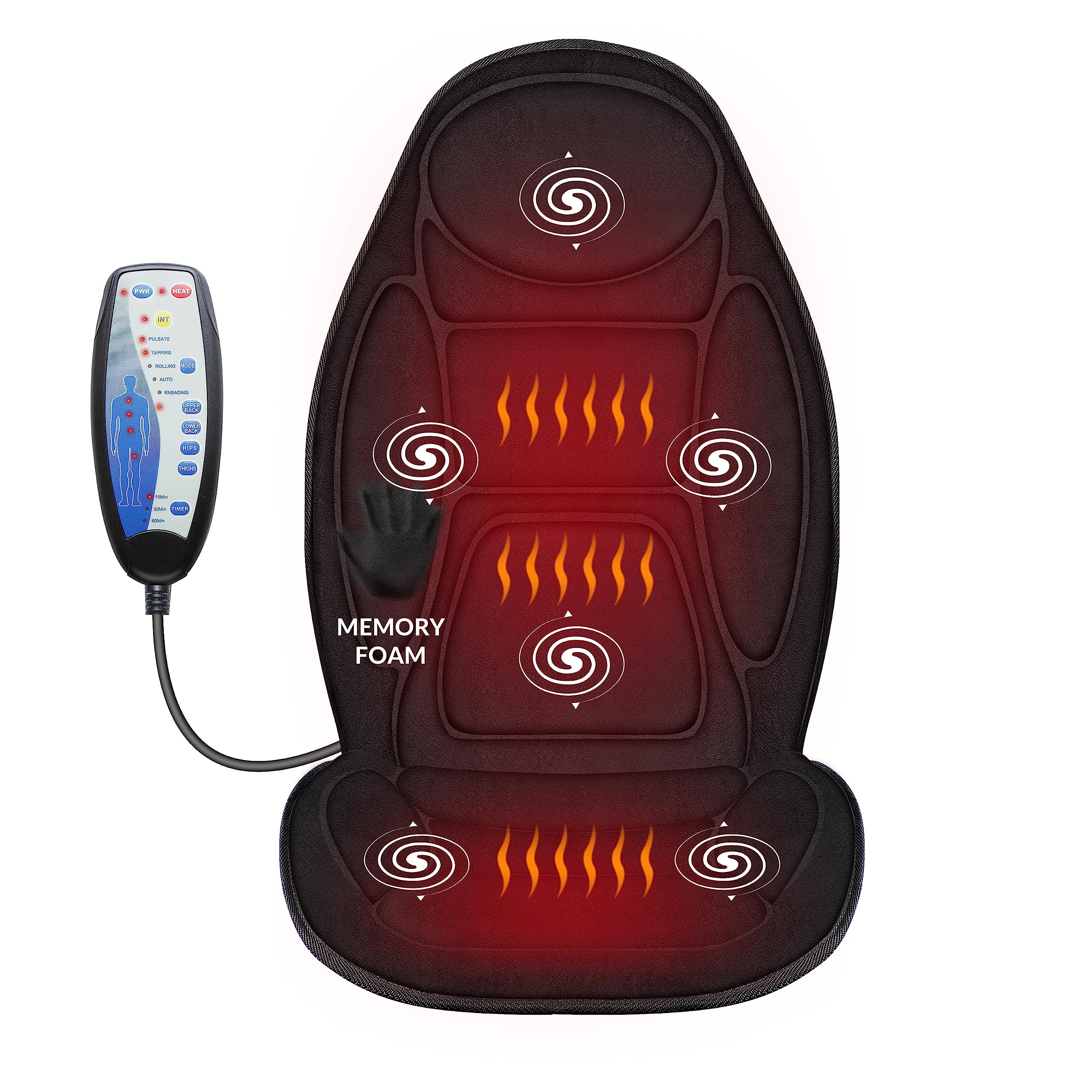 Aazon.co: Snailax Shiatsu Neck Back Assager With Heat, APP Control