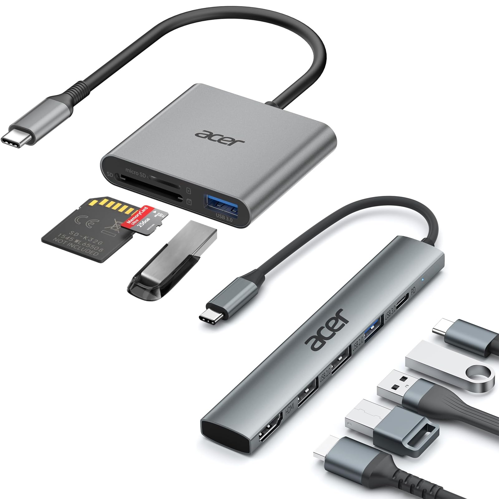 Hub USB C Acer 5-in-1 - Adattatore Con HDMI 4K, PD 100W, USB A - Foto 9