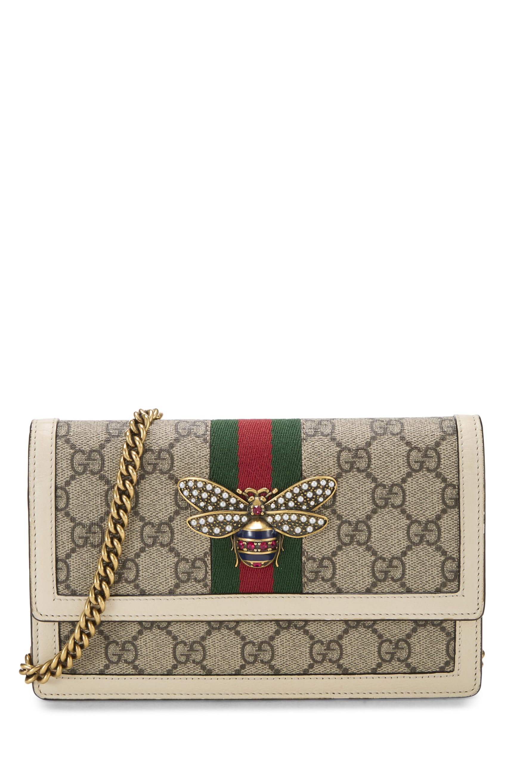 小物 Gucci Pre-owned GG Canvas Heart Wallet GUCCI GG Monogram Canvas & Leather Heart Clasp Full Length