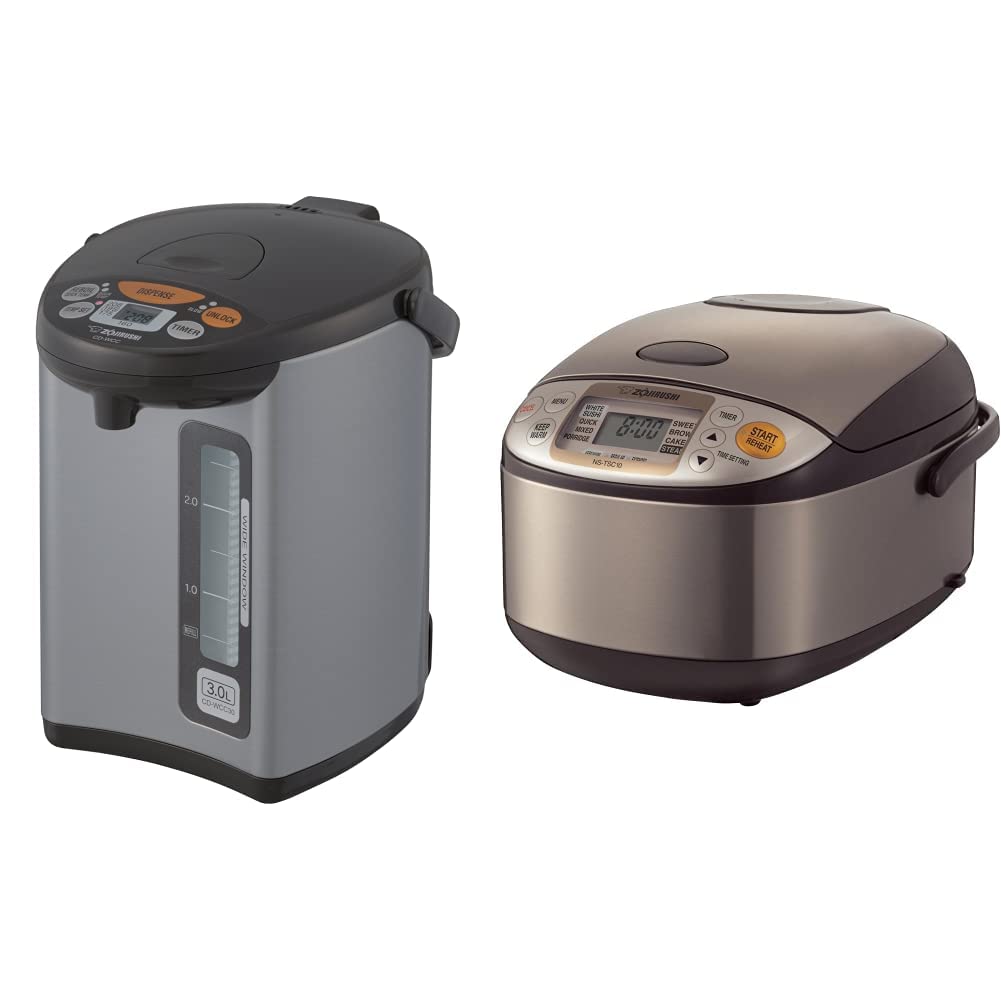 Rice Maker Zojirushi NL-BAC05SB Micom Black \u0026 Silver 3 Cup Rice Cooker  Instant Pot, image size:1001x1001