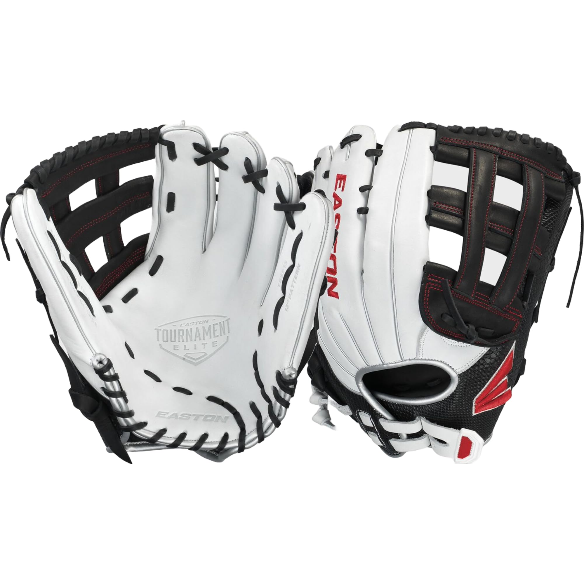 Easton Fundamental Fastpitch Softball-Handschuh Für Damen | H-Web, 13 Zoll, Outfield, Weiß/grau/mint