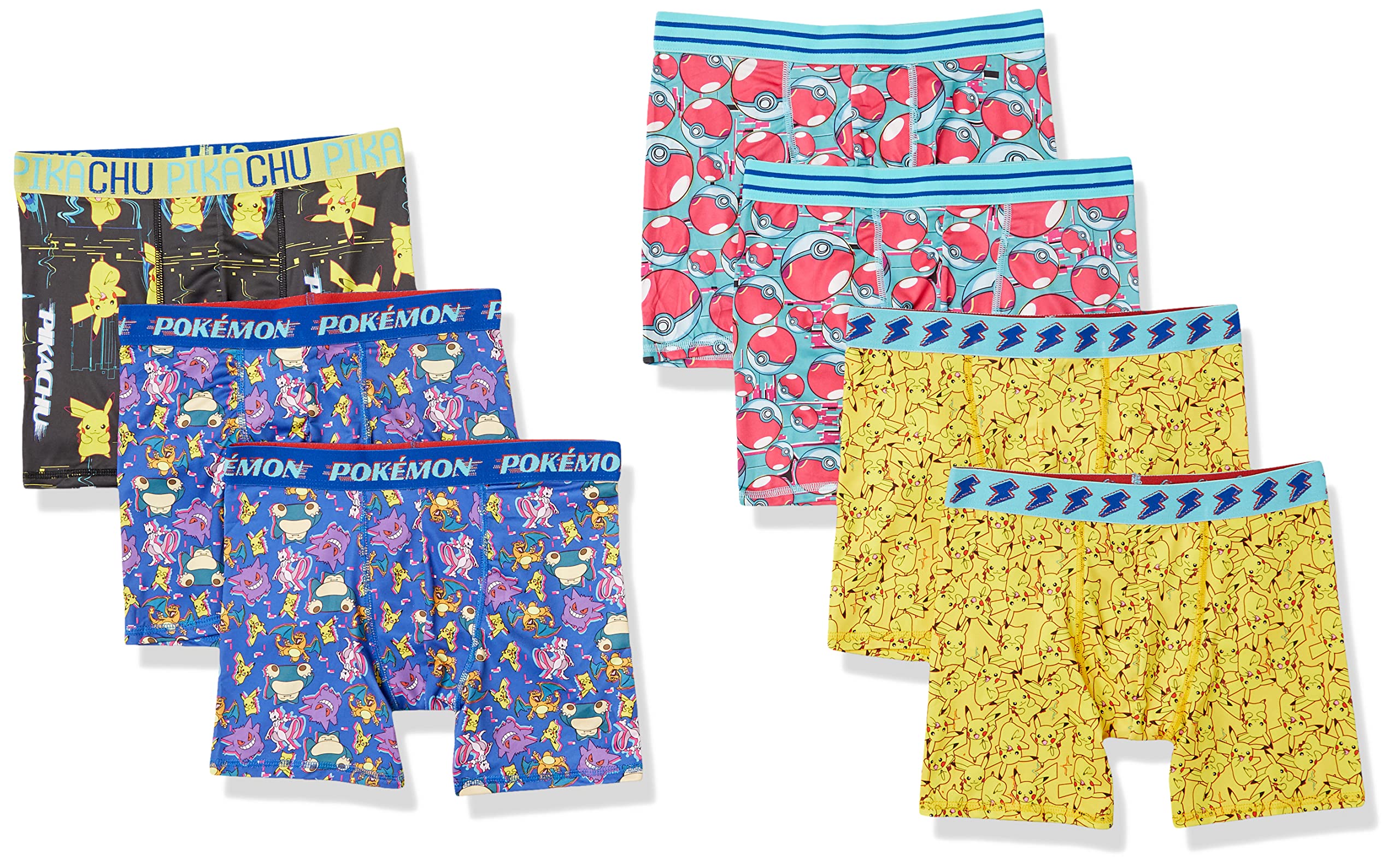 Pokemon - Brandclub - Pokemon Boys' Boxer Brief Multipacks
