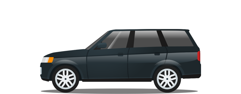 Executive SUV (6 Pax) Cartoon Graphic