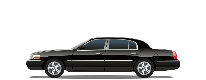 Executive Sedan Cartoon Graphic