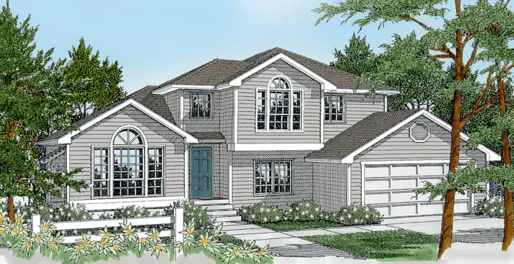 Traditional house plans 1-110 - front exterior, 1,872 sq ft, 3 bed, 3 bath house plans | Monster House Plans