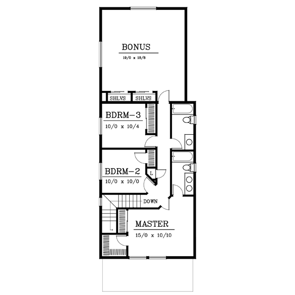 Upper/Second Floor Plan:1-116