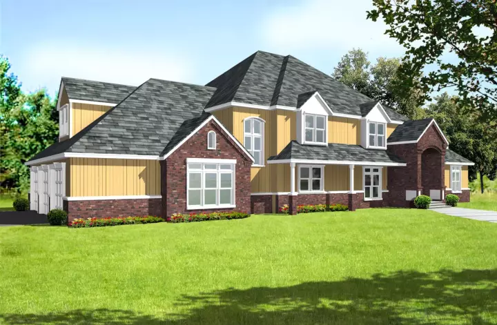 Traditional house plans 1-162 - front exterior, 5,927 sq ft, 4 bed, 2 bath house plans | Monster House Plans