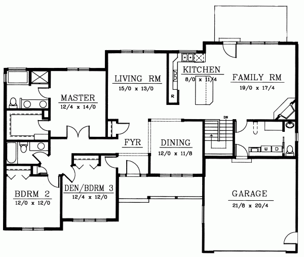 Main Floor Plan: 1-256